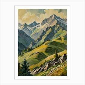 Alpine Landscape Art Print