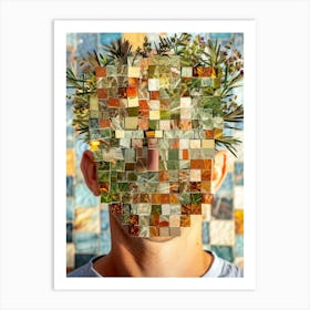 Mosaic Man Art Print