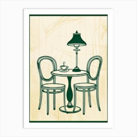 Table And Chairs Art Print