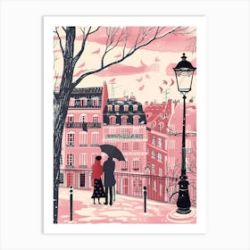 Love in Paris Art Print