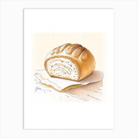 Sweet Bread Bakery Product Quentin Blake Illustration 3 Art Print