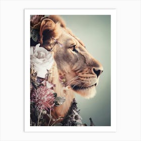 Portrait Of A Lion 3 Art Print