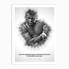 Muhammad Ali Sketch 4 Art Print