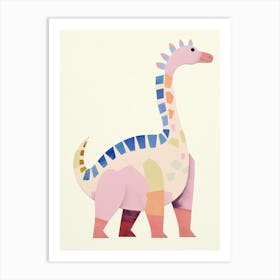 Nursery Dinosaur Art Saltasaurus 3 Art Print