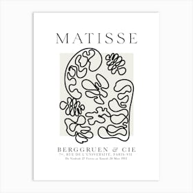 Matisse The Cutouts Line Art Art Print