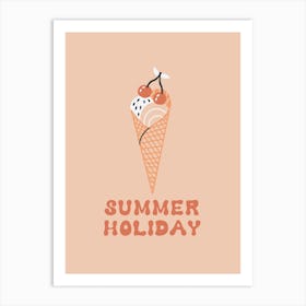 Summer Holiday Ice Cream Art Print