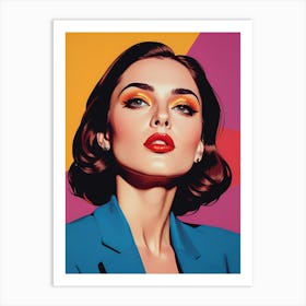 Woman Portrait In The Style Of Pop Art (50) Art Print