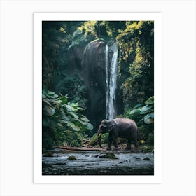 Elephant In The Jungle Art Print