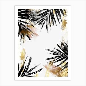 Palm Leaves Canvas Art 1 Art Print