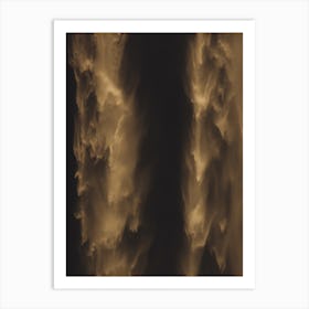 Gold Waterfall Art Print