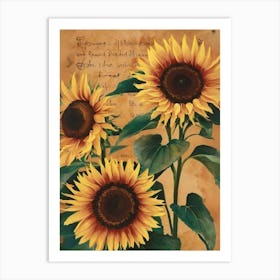 Sunflowers Art Print