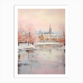 Dreamy Winter Painting Inverness United Kingdom 1 Art Print