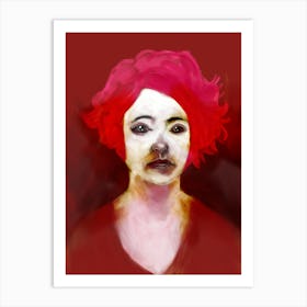 Red Portrait 1 Art Print