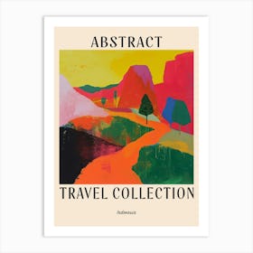 Abstract Travel Collection Poster Indonesia 4 Art Print