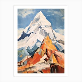 Huascaran Peru 5 Mountain Painting Art Print