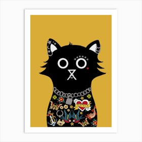 Sid Cat Art Print