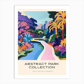 Abstract Park Collection Poster Royal Botanic Gardens Sydney 3 Art Print