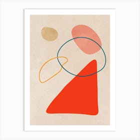 Nordic Organic Abstract Shapes Art Print