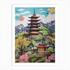 Japanese Pagoda Art Print