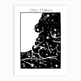 Celestial Bodies Sagittarius Art Print