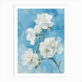 White Blossoms 2 Art Print