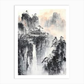 Traditional Chinese Painting , Landscape Art Print