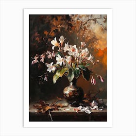 Baroque Floral Still Life Cyclamen 3 Art Print