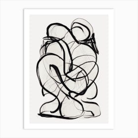 Abstract Art Hug 2 Art Print