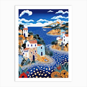 San Vito Lo Capo, Italy, Illustration In The Style Of Pop Art 4 Art Print