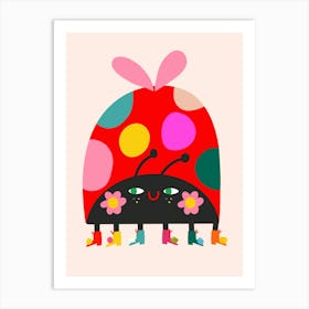 Rainbow Lady Bug 1 Art Print