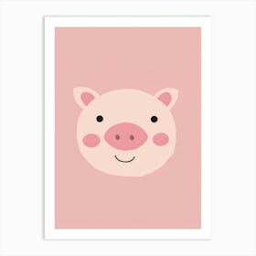 Cute Pig Art Print