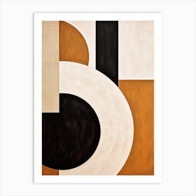 Beige Harmony In Mid Century Notes Art Print