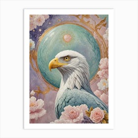 Floral Eagle Art Print