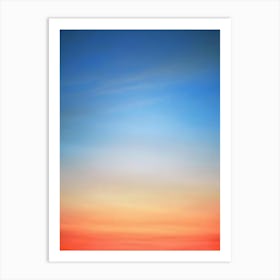 Abstract Sunset Background Art Print