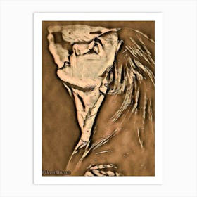 Person - Woman In Profile Art Print