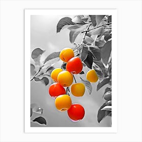 Cherries On The Tree Art Print