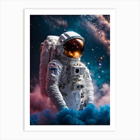 Nasa Astronaut In Space Print Art Print