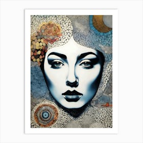 Woman'S Face 2 Art Print