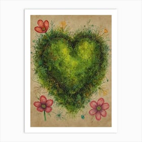 Heart Of Moss Art Print