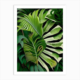 Bird S Nest Fern Vibrant Art Print