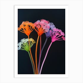 Bright Inflatable Flowers Queen Annes Lace Art Print