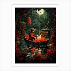 Boat In The Water 1 Art Print