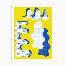 Pop Art Yellow Dots Art Print