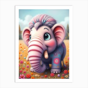 Mammoth Fuzzlewump the Brave Art Print