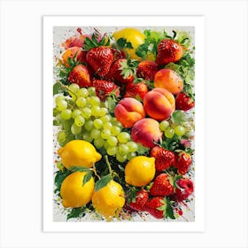 Fresh Fruit Art Print