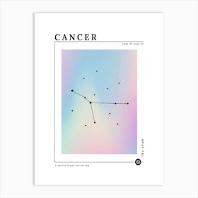 Cancer Zodiac Sign 2 Art Print