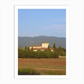 Toscana Landscape View Building Architecture Italian Italy Milan Venice Florence Rome Naples Toscana photo photography art travel Art Print