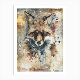 Poster Fox Animal Illustration Art 01 Art Print