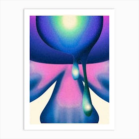 Purple Gradient Fusion Art Print