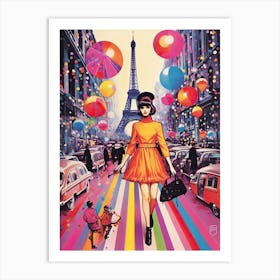 Fantasy Holidays In Paris Kitsch 2 Art Print